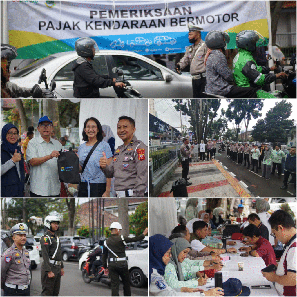 Tertib Pajak untuk Pembangunan Daerah, Operasi Gabungan Periksa Kendaraan Digelar di Kota Bandung image